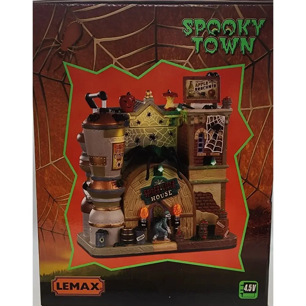 Lemax Spooky Town 2020 SPIDER CIDER HOUSE #05606 NRFB Halloween Village *